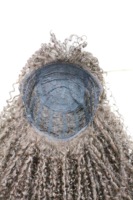 Nouveautés en gros Perruques synthétiques pour femmes noires, style Afro Kinky Curl, queue de cheval volumineuse, boucles rebondissantes, en vrac, monofilament, densité 150%
