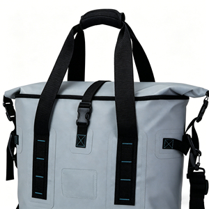 Bolsa Térmica Personalizada con Aislamiento a Prueba de Fugas de Fábrica OEM, Bolsa Térmica Impermeable para <span class=keywords><strong>Insulina</strong></span>, Bolsa Térmica para Camping y Playa con Capacidad para 6 Latas - Product Image 2