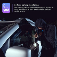 Miroir de voiture avec écran IPS de 10 pouces, caméra de tableau de bord, caméra de voiture à double objectif, enregistreur de conduite Full Hd, rétroviseur de flux
