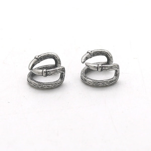 Pendientes con clip yunnique, joyería geométrica de plata tibetana sin perforación para hombres y mujeres, accesorio de moda - Product Image 2