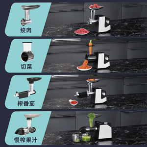 Electric Meat Grinder Sausage Stuffer 1000W Vegetable Chopper with Blades - Product Image 3