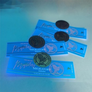 Customized Logo Printed Embossed Gold Foil <b>Waterproof</b> Personalized Cigar Ring Cigar Band Sticker <b>Label</b> - Product Image 2