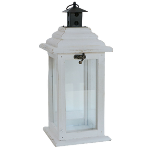 MAGI-farol decorativo para boda, Blanco antiguo, <span class=keywords><strong>madera</strong></span> <span class=keywords><strong>de</strong></span> vidrio, rústico, para decoración <span class=keywords><strong>de</strong></span> mesa - Product Image 2