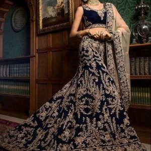 ใหม่-ที่สวยงามเจ้าสาวที่สวยงาม Koti ,Lehenga ชุดหรูหราประดับคริสตัลลูกปัดแก้วหินทำงานสำหรับงานแต่งงาน = 2021 - Product Image 1