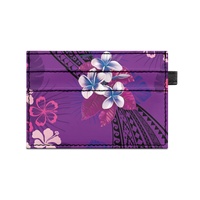 Kustomisasi Eksklusif Polynesian Hibiscus Slim & Light Everyday Card Case Tempat Kartu Cetak Sesuai Permintaan Dua Sisi