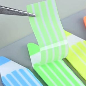 Fluorescent PET Plastic Self-Adhesive Sticky Note <b>Memo</b> <b>Pads</b> Pencil Shape for Easy Organization - Product Image 4