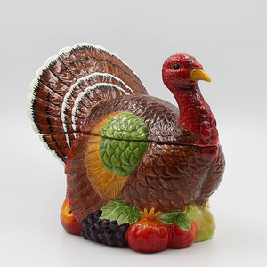 Bote de cerámica para granja de animales, contenedor para galletas de 8 pulgadas con forma de bacón y cerdo Porky - Product Image 4