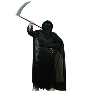 Red Eyes Cosplay Cape Hooded Halloween Costume Scary Halloween Costume for Halloween Supplies