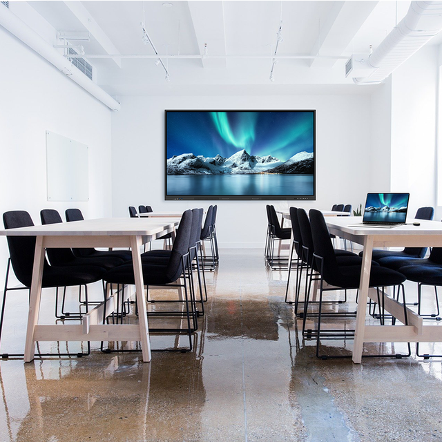 School Classroom Teaching 65 Inch 4K Interactive Whiteboard with Aluminum Alloy Frame IFPD