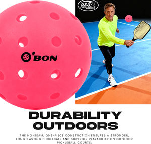 O'BON toptan açık 40-Hole Pickleball topu dikişsiz plastik rekabet topları USAPA standart üst ürünler ve tedarikçiler - Product Image 5