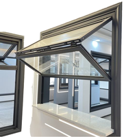 Fenêtres pliantes modernes en alliage d'aluminium avec design pliant supérieur et inférieur, couleur personnalisable