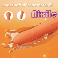Vibromasseur Baguette Double Tête Point G pour Femme, Vibrateur Contrôlé par APP avec Double Vibration, Vibromasseurs Flexibles Vaginal, Anal et Tétons
