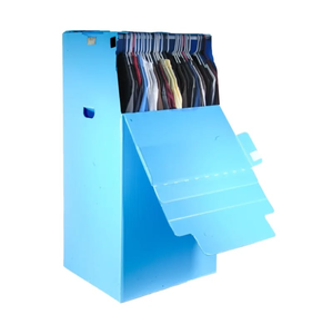 Lemari pakaian plastik bergelombang kustom tempat penyimpanan berkelanjutan plastik besar kotak lemari pakaian bergerak nyaman - Product Image 2