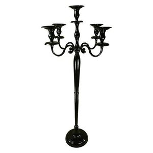 Elegant 3-Light Crystal Beaded Candle Stand Gold Finish Metal Pillar <b>Tealight</b> <b>Holder</b> Modern Party Decor Dining Table Ornament - Product Image 4