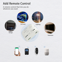 Interrupteur intelligent compatible Tuya 1CH 8-250V, module relais Wi-Fi sans fil, télécommande, interrupteur d'éclairage, Alexa, Google Home