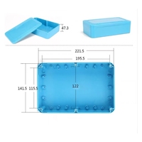 Boîtier étanche en plastique ABS Ip65 boîtier d'instrument électronique boîte 230*150*60mm CHBR8-1