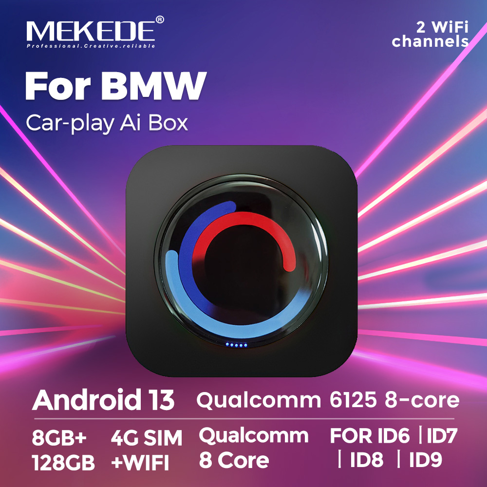 Mekede Android 13 Carplay Ai Box For Bmw Systems, Plug