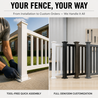 Système de balustrade en aluminium thermolaqué pour extérieur, escalier, terrasse, balcon, jardin, piscine, clôture de sécurité, projet hôtelier aux États-Unis