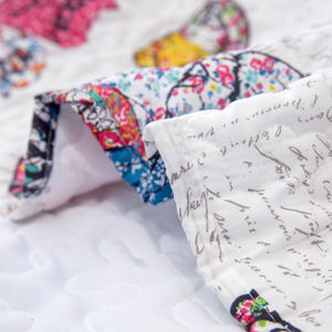 Juego de colcha doble de patrón abstracto <span class=keywords><strong>para</strong></span> <span class=keywords><strong>niñas</strong></span>, colchas de 3 piezas de Homes con técnica de retazos de relleno de poliéster - Product Image 3