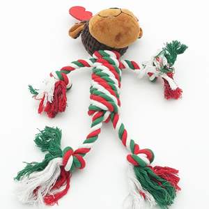 Jouet pour chien en peluche de luxe, thème licorne, sonore, résistant aux morsures, tressé, mignon en forme d'elk, pour Noël et la Saint-Valentin - Product Image 4