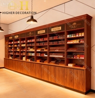 Comptoir en bois de haute qualité pour magasin de tabac, vitrine de magasin de tabac, vitrine de magasin de détail, vitrine en verre