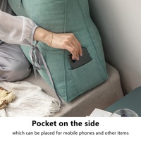 Coussins de dossier pour s'asseoir au lit, adultes et enfants, coussin en forme de coin pour s'asseoir, dossier triangulaire pour lit, coussin de soutien pour le dos