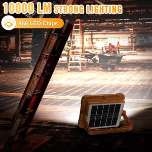 100W Solar Powered <b>LED</b> <b>Work</b> <b>Light</b> 216 <b>LEDs</b> 10000LM Magnetic <b>Rechargeable</b> Lamp 5000mAh Battery 5 Lighting Modes IP55 Waterproof - Product Image 6