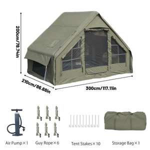 Tente <span class=keywords><strong>de</strong></span> glamping gonflable <span class=keywords><strong>de</strong></span> luxe en gros, une pièce, dôme d'air imperméable avec fenêtre panoramique pour <span class=keywords><strong>camping</strong></span> haut <span class=keywords><strong>de</strong></span> gamme - Product Image 6
