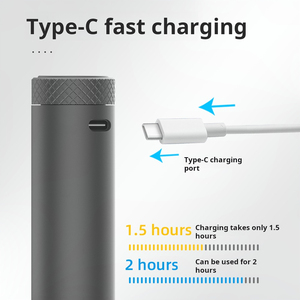 เครื่องเจียรเล็บไร้สายแบบพกพา 35000 รอบต่อนาที ชาร์จผ่าน USB ใช้สำหรับลอกเจล ทำเล็บเท้า พร้อมหน้าจอแสดงผล สำหรับร้านเสริมสวย - Product Image 4