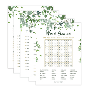 Huancai – cartes de jeu pour garçons et filles, 5 jeux, pour fête prénatale - Product Image 2