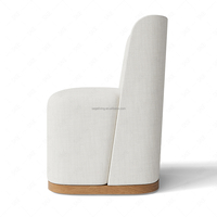 Sagelving Chaise d'appoint de salle à manger rembourrée en tissu moderne et confortable avec siège et dossier rembourrés pour coin repas de cuisine