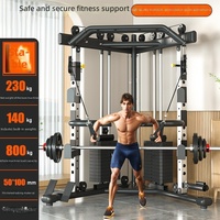 Máquina de Poleas Multifuncional Todo en Uno con Cable de Acero para Gimnasio en Casa o Comercial, con Pila de Pesas de 70 kg