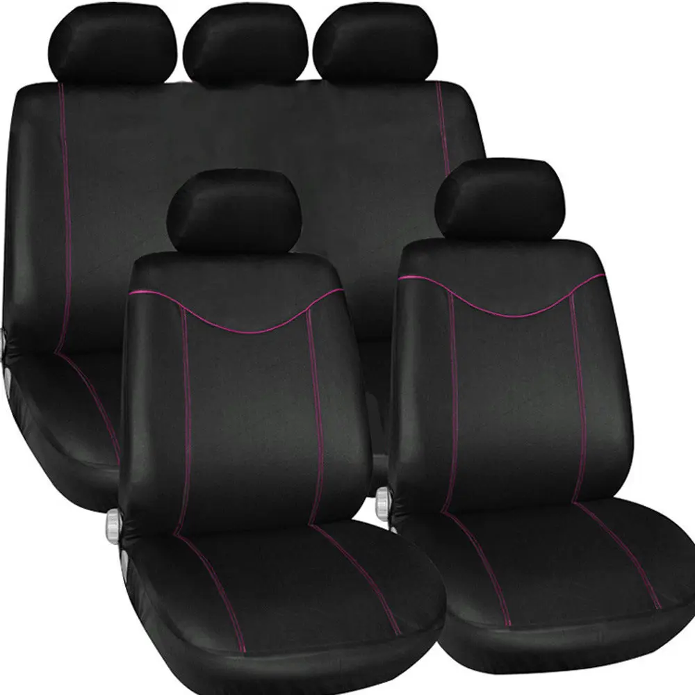 Good quality explosions set of 9-piece set four seasons general multi-color fabric breathable mesh car full seat cover