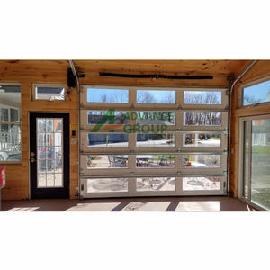 <span class=keywords><strong>Porte</strong></span> <span class=keywords><strong>sectionnelle</strong></span> en verre sans cadre robuste offrant une éclairage diffuse douce - Product Image 2