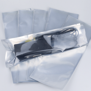 Clear Front sliver foil backside Bolsas planas de plástico Funda para teléfono móvil/cables Bolsa de embalaje - Product Image 4