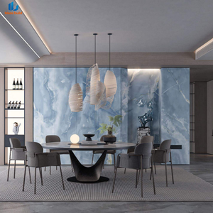 Lastra di Pietra Sinterizzata Lucida di Lusso 800x2600mm Shannon Blue Jade per Pareti e Pavimenti in Sala <span class=keywords><strong>da</strong></span> Pranzo, Soggiorno, Camera <span class=keywords><strong>da</strong></span> Letto, Corridoio - Product Image 2