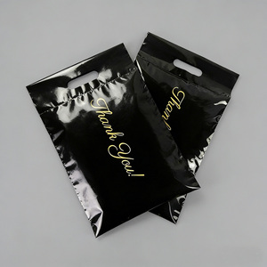 Bolsa de Envío de Plástico Impermeable con Asa Troquelada y Mensaje de Agradecimiento, para Ropa, <span class=keywords><strong>Correo</strong></span> y Mensajería Express - Product Image 3