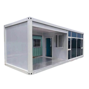 Casa contenedor de habitación de paciente de hospital cafetería Oficina modular prefabricada blanca portátil inteligente con ventana transparente - Product Image 5
