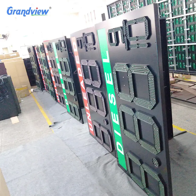 Wholesale 7 Segment Led Display Outdoor Gas Station Price Signs/gas Price Change Remote Control Petrol Station Price Board