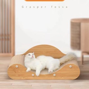Vente en gros de grattoirs pour chats en forme de U, de lits pour chats résistants à l'usure en forme de vague et de grattoirs pour chats pour chaises longues. - Product Image 2