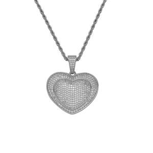 Pendentif d'amour tridimensionnel, bijoux hip-hop, accessoires <span class=keywords><strong>rap</strong></span>, zircon incrusté de cuivre - Product Image 5