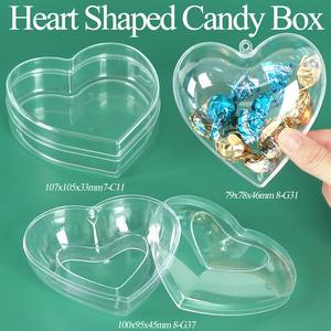 SUNSHING Food Grade Acrylic <b>Heart</b> <b>Shaped</b> Gift <b>Box</b> Plastic Jewelry Display Case Transparent Candy Container for Ferrero Chocolate - Product Image 1