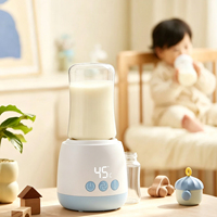 Mélangeur et chauffe-biberon rechargeable avec batterie au lithium intégrée, nouveau design, 4 réglages de température ajustables