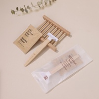 Kit de Produits d'Accueil Jetables Luxe Premium pour Salles de Bain Hôtelières – Pochette en Papier Enduit de Cire Mate pour Hôtellerie et Complexes Hôteliers
