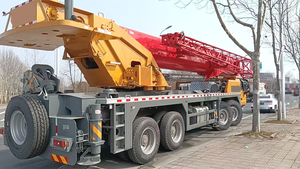 Nueva Grúa Móvil de 100 Toneladas, 4 <span class=keywords><strong>Ejes</strong></span>, Pluma de 68m, Grúa sobre Camión STC1000C5-8 para Proyectos de Elevación - Product Image 3