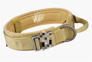 Passen Sie schwere verstellbare deutsche Schäferhund Nylon Tactical Walking Pet Hunde halsbänder Service Hunde halsband an - Product Image 4