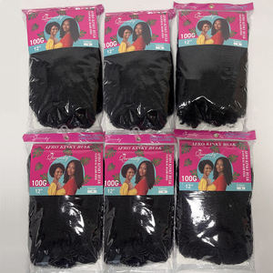 Offre Spéciale Cheveux à Tresser en Vrac Afro Crépus <span class=keywords><strong>de</strong></span> 12 Pouces, Extensions en Vrac pour <span class=keywords><strong>Tresses</strong></span> au Crochet Afro Twist Printemps, Faux Locs pour Femmes Africaines - Product Image 3
