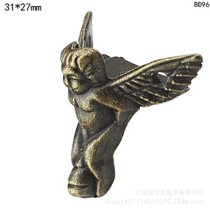 Angel's Foot Door Handle 31x27mm Zinc Alloy Antique Style Cabinet Hardware Q11 Small Size - Product Image 3