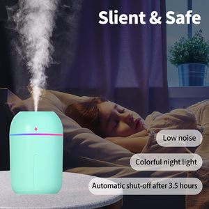 Remote Control 7 Color 500ml USB Air Humidifier <b>Diffuser</b> Colorful <b>LED</b> 1 Year Warranty Household Plastic Mini Car Use Low Noise - Product Image 4