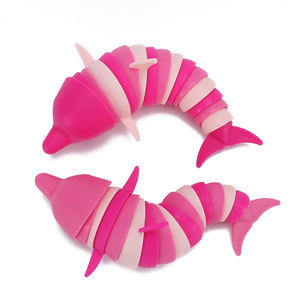 Juguetes Sensoriales de Silicona Ecológicos con Forma de Delfín y Tiburón, Juguetes Educativos DIY para Niños, Aprendizaje Temprano y Alivio del Estrés - Product Image 2